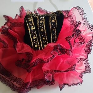 Revolution Black and Red Kids Dance Costume